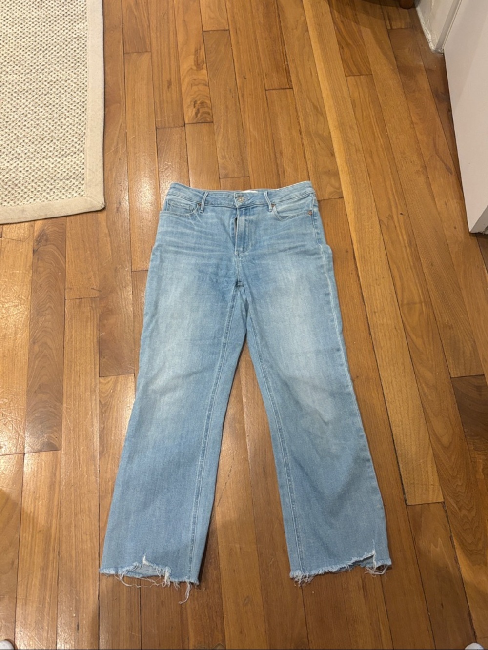 PAIGE Light Wash Flare Jeans